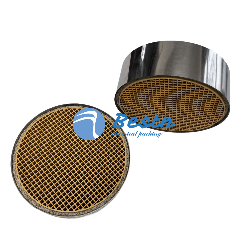 China Combustion burn waste heat recovery tail gas purify honeycomb ...
